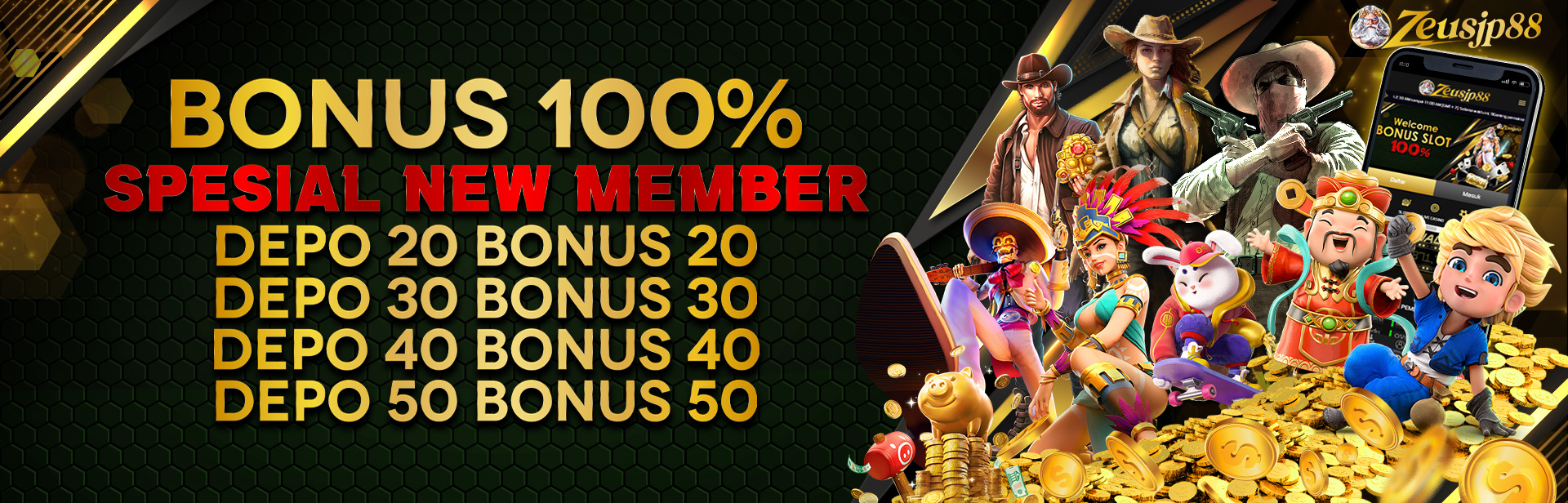 BONUS AWAL 50% DAN BONUS AKHIR 50%