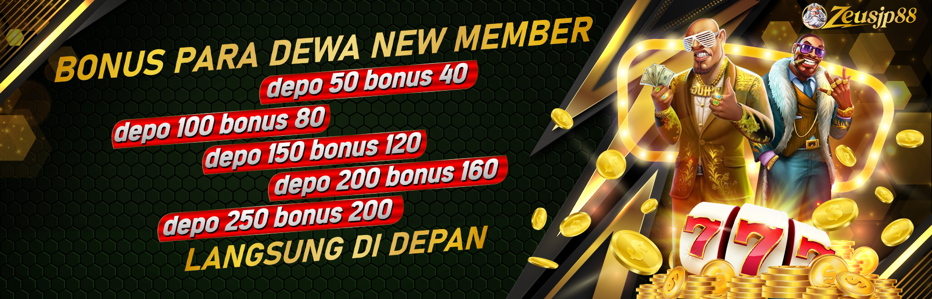 bonus new member 80%